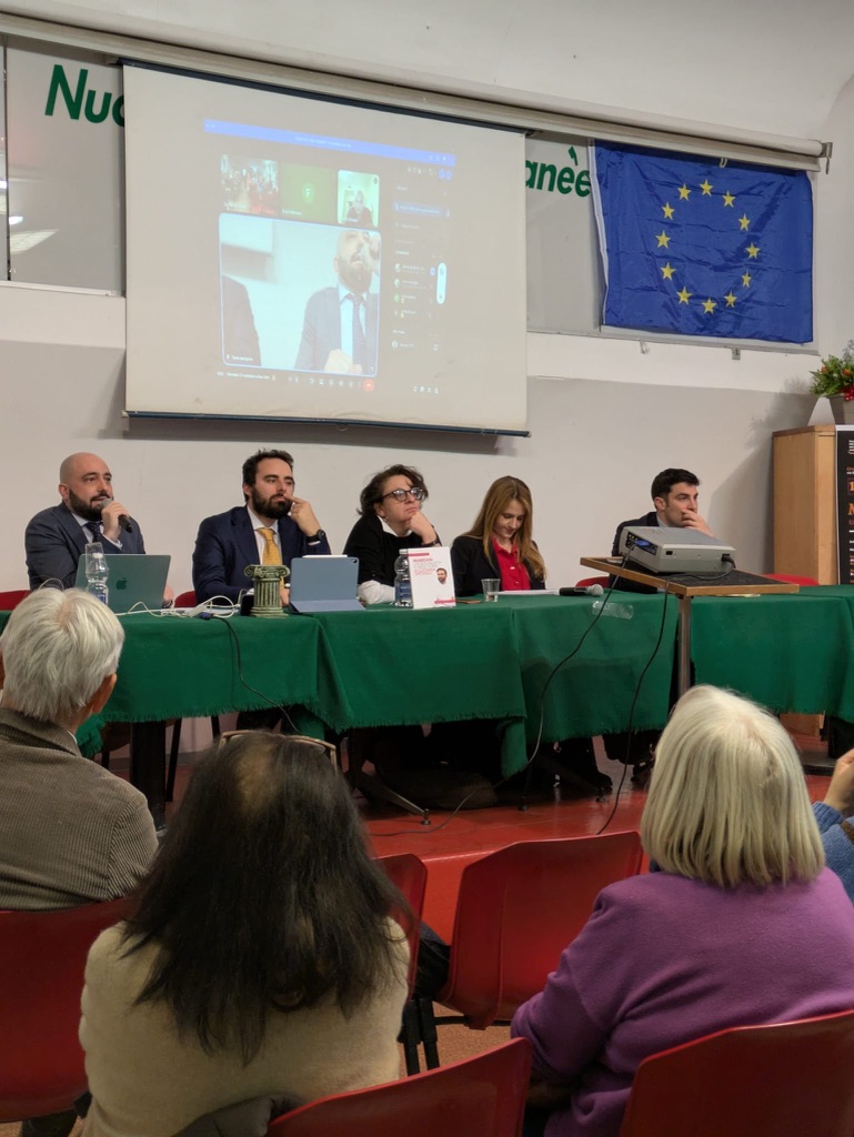 Il panel durante la serata – Effetto Mamdani