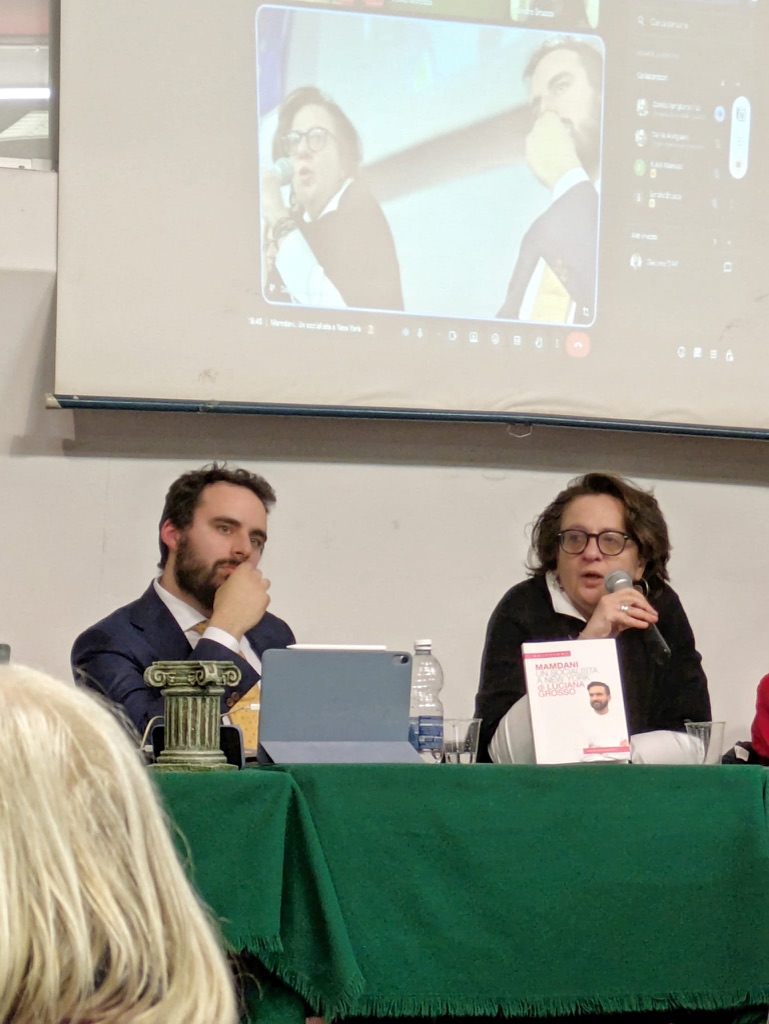 Giacomo D'Alfonso e Luciana Grosso in discussione